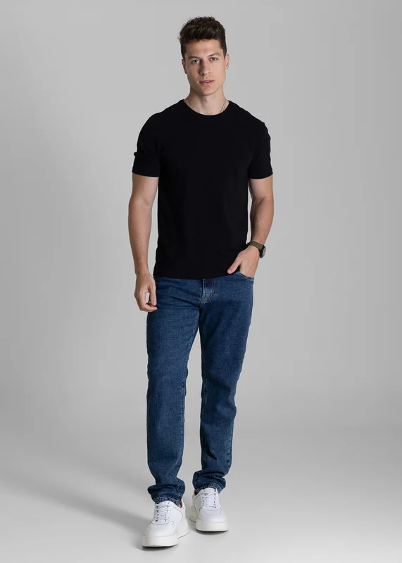 Calça Jeans Sawary Slim - 283759 AZUL AZUL / 46