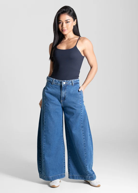 Calça Jeans Sawary Balloon Petit - 283620 AZUL AZUL / 42