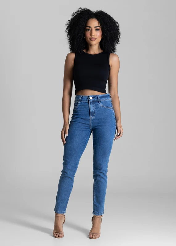 Calça Jeans Sawary Heart - 283958 AZUL AZUL / 46
