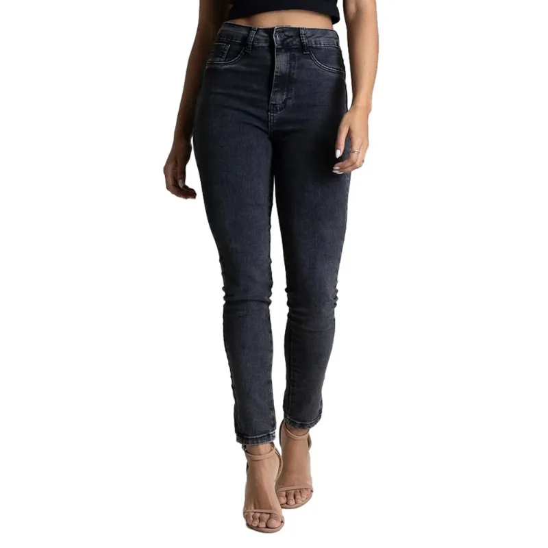 Calça Jeans Feminina Sawary Skinny Push Up Preto - 38