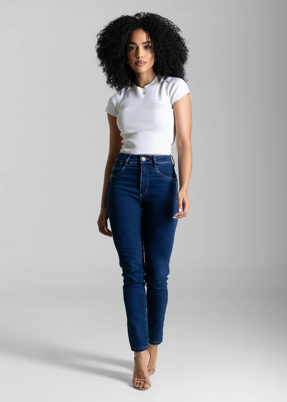 Calça Jeans Sawary Modela Bumbum - 283691 AZUL AZUL / 46