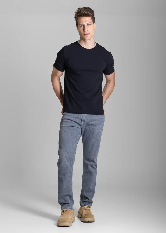 Calça Jeans Sawary Slim - 284007 CINZA CINZA / 48