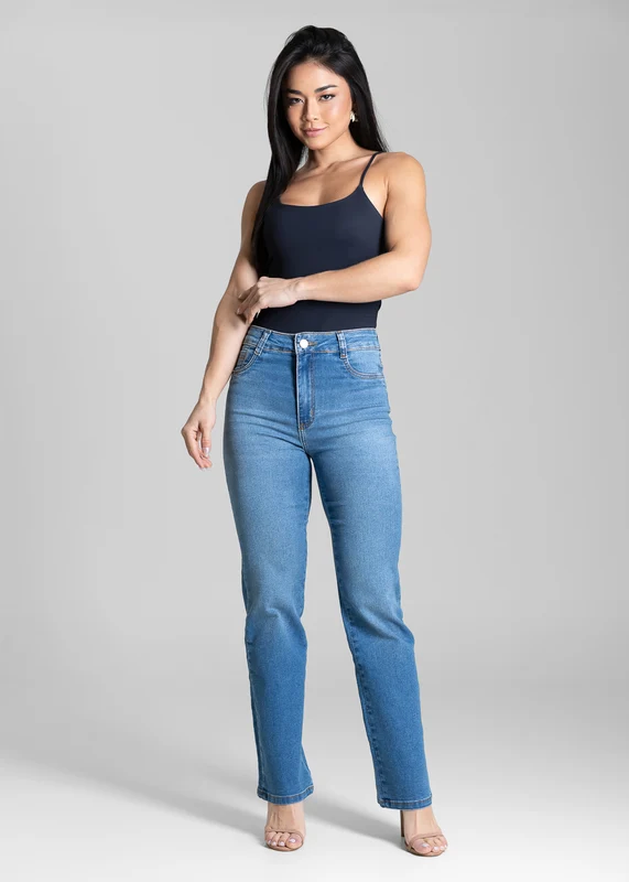 Calça Jeans Sawary Reta - 284017 AZUL AZUL / 36
