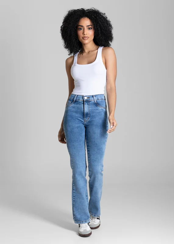 Calça Jeans Sawary Boot Cut Petit - 284176 AZUL AZUL / 36