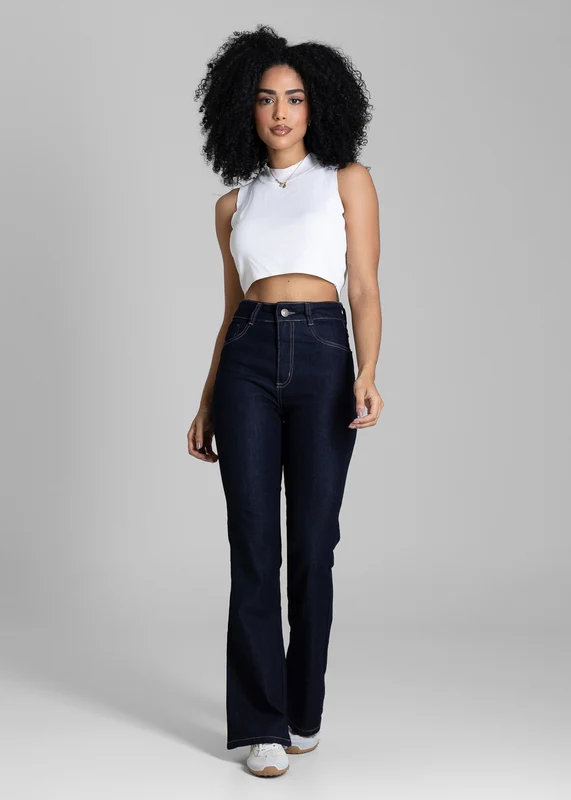Calça Jeans Sawary Flare Petit - 284201 AZUL AZUL / 34