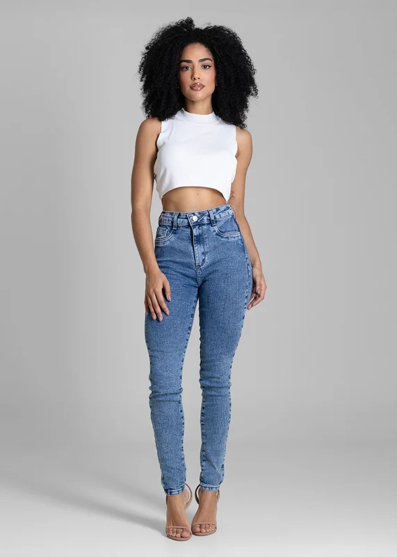Calça Jeans Sawary Super Lipo - 284118 AZUL AZUL / 40