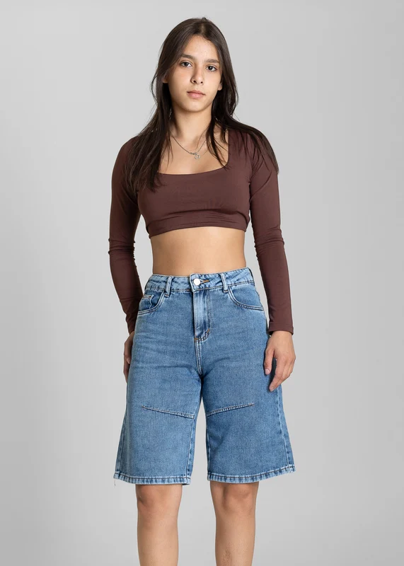 Bermuda Jeans Jorts Sawary - 284147 AZUL AZUL / 42
