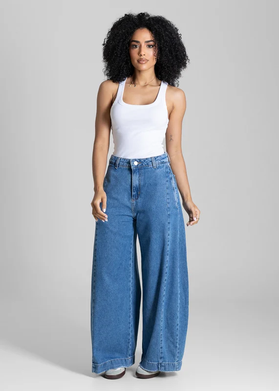 Calça Jeans Sawary Balloon Petit - 283993 AZUL AZUL / 38