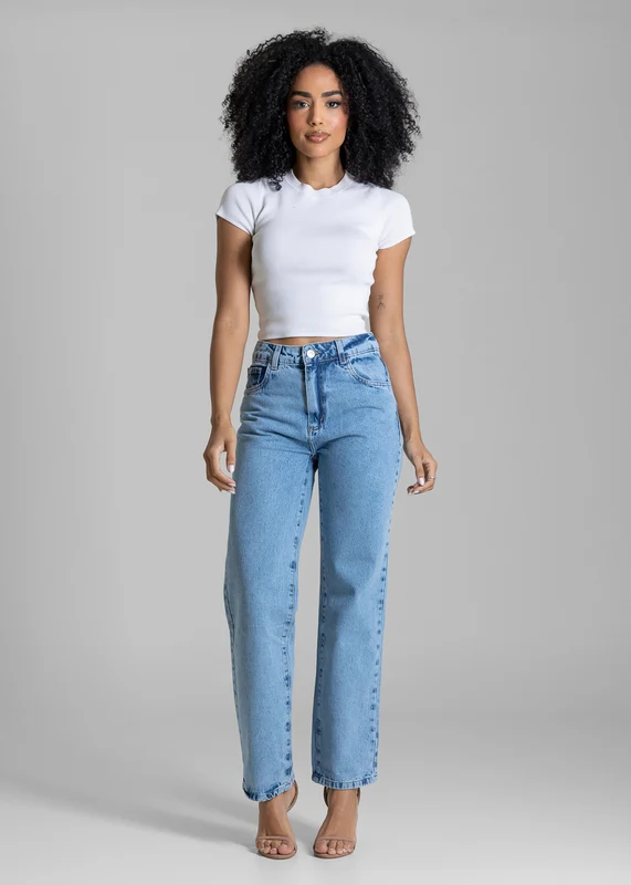 Calça Jeans Sawary Reta - 284276 AZUL AZUL / 46