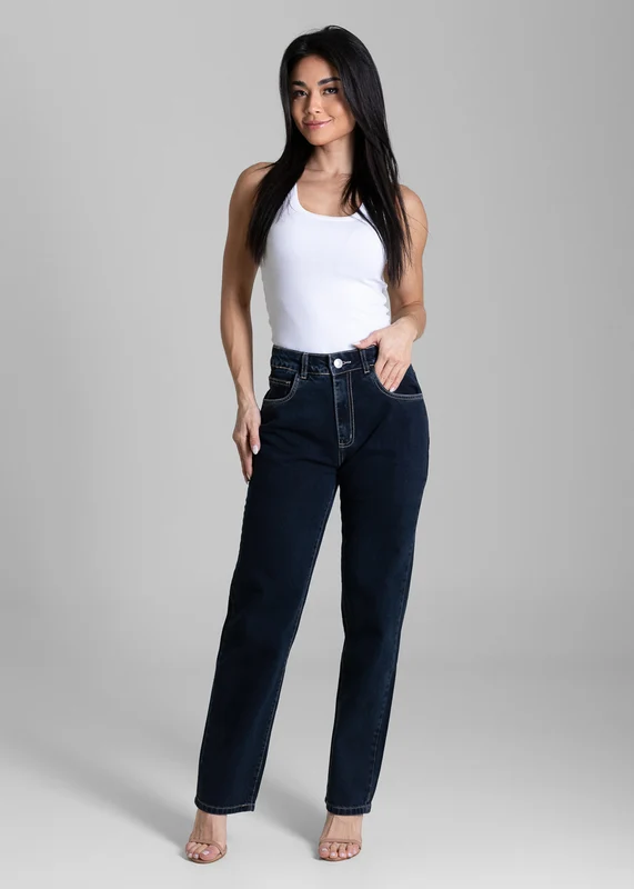 Calça Jeans Sawary Reta - 284137 AZUL AZUL / 38
