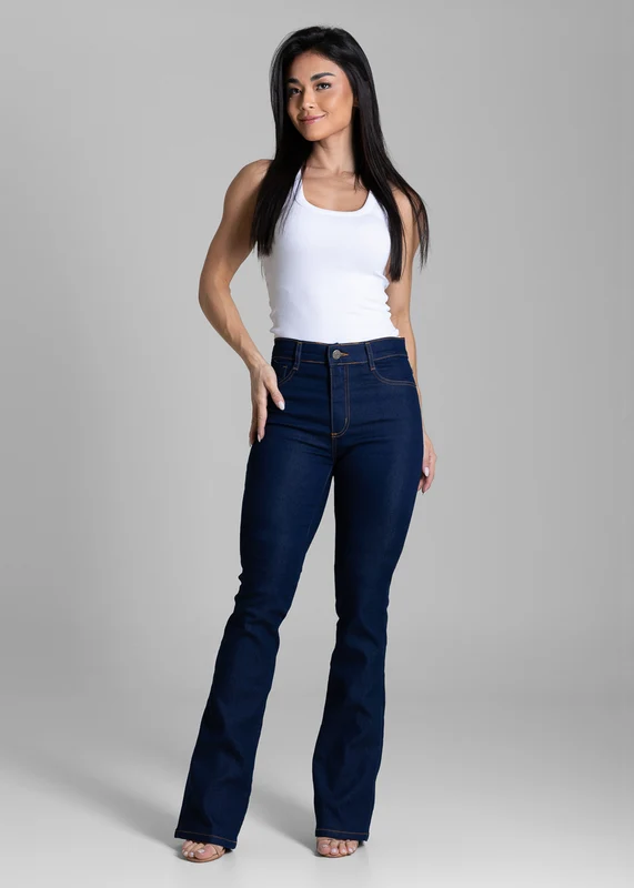 Calça Jeans Sawary Boot Cut - 284447 AZUL AZUL / 46