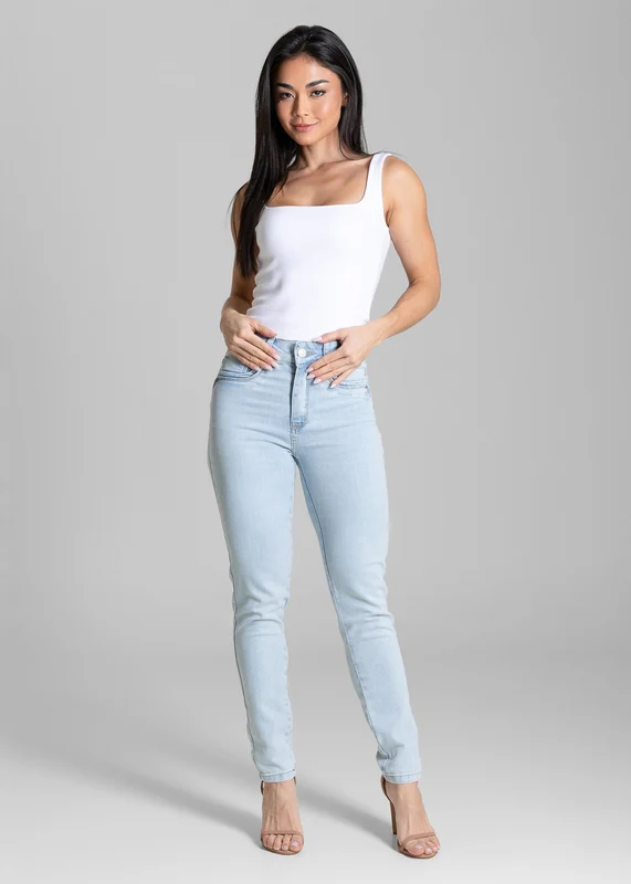 Calça Jeans Sawary Levanta Bumbum - 283686 AZUL AZUL / 42