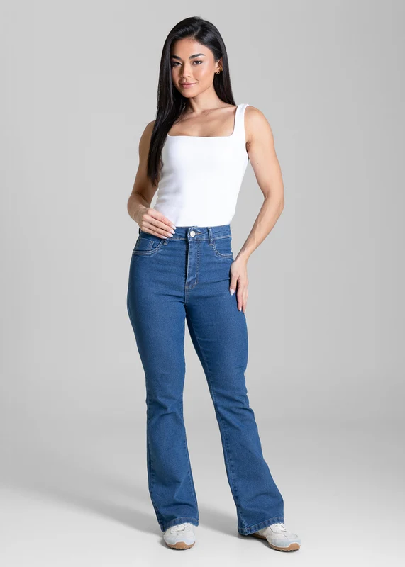 Calça Jeans Sawary Flare Petit - 284313 AZUL AZUL / 34