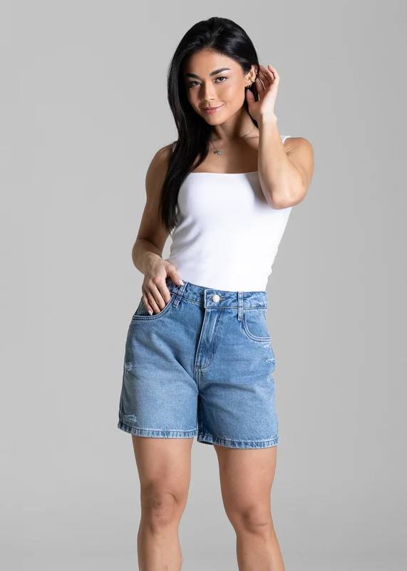 Shorts Jeans Destroyed Sawary - 284368 AZUL AZUL / 46