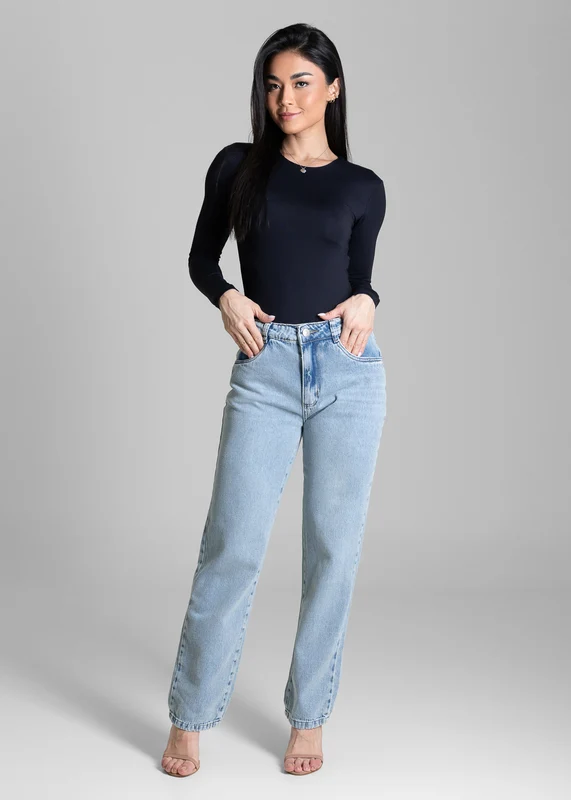 Calça Jeans Sawary Reta - 283890 AZUL AZUL / 44