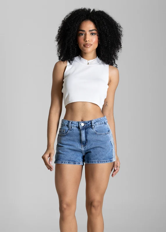 Shorts Jeans Listras Sawary - 284606 AZUL AZUL / 38