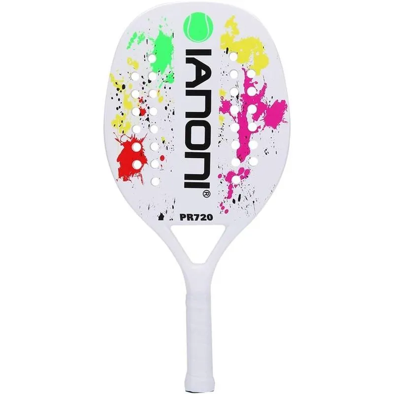 Raquete De Fibra Carbono Tenis De Praia Tm 49x23/0,22 Cm