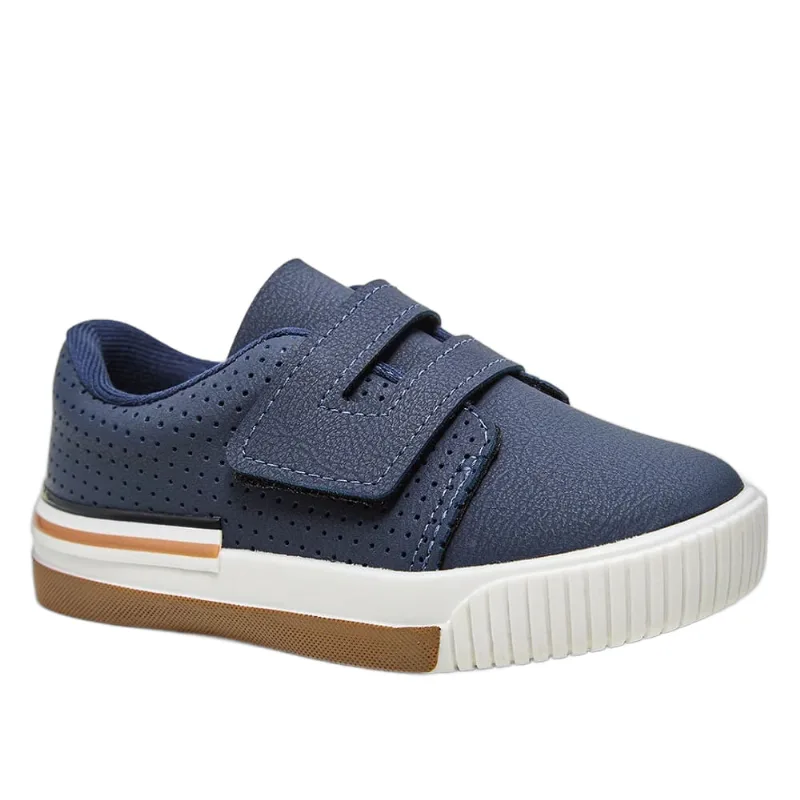 Tênis Casual Menino Molekinho Microperfuro Marinho 2615.101 24 / Azul