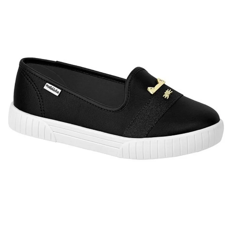 Tênis Infantil Molekinha Napa Turim Verniz Preto 2544.101