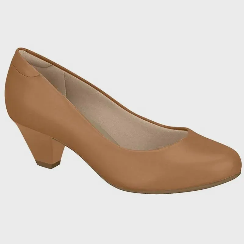 Sapato Social Feminino Ultraconforto Napa Camel Modare 7005.600