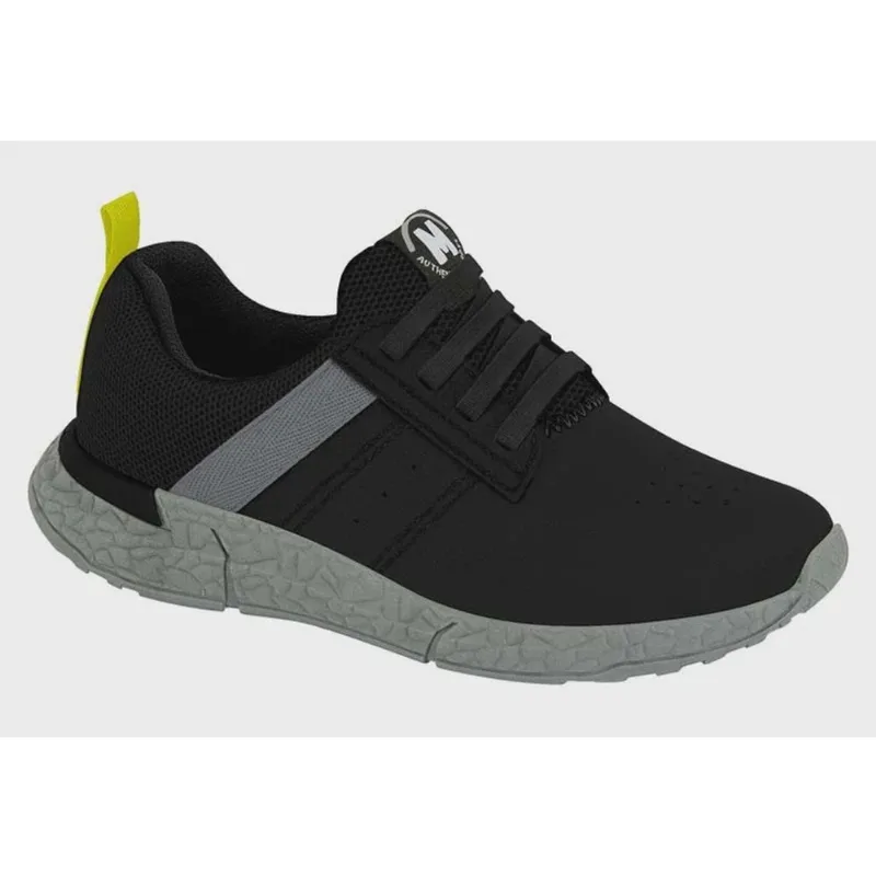 Tênis infantil menino molekinho nylon neo preto 27 ao 36 antiderrapante
