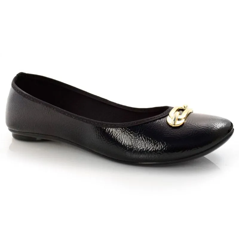 Sapatilha Feminino Casual Moleca Preto 5726103-11464 37