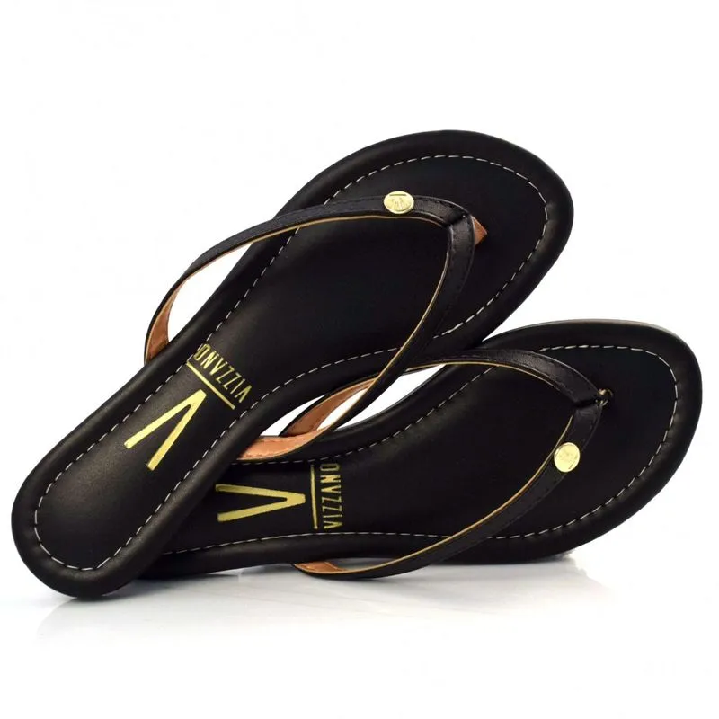 Tamanco Rasteira Feminino Vizzano Preto 62351149-7286 35