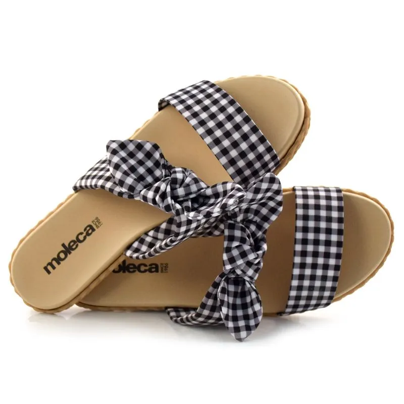 Tamanco Rasteira Feminino Moleca Preto 5452.101.22292 39
