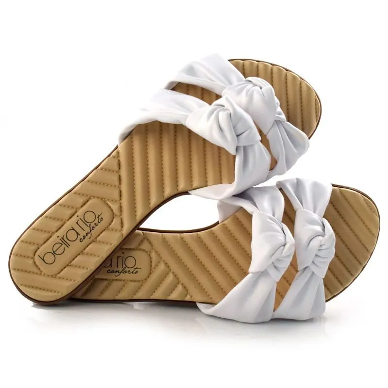 Tamanco Rasteira Feminino Beira Rio Branco 8350228-18462 34