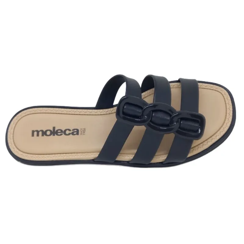 Chinelo Moleca Sandalia Rasteira Feminino Slide Confortável com tiras