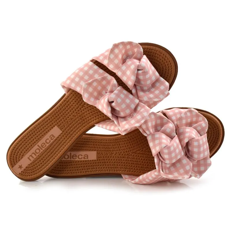 Tamanco Rasteira Feminino Moleca Rosa 5297.424.22381 36
