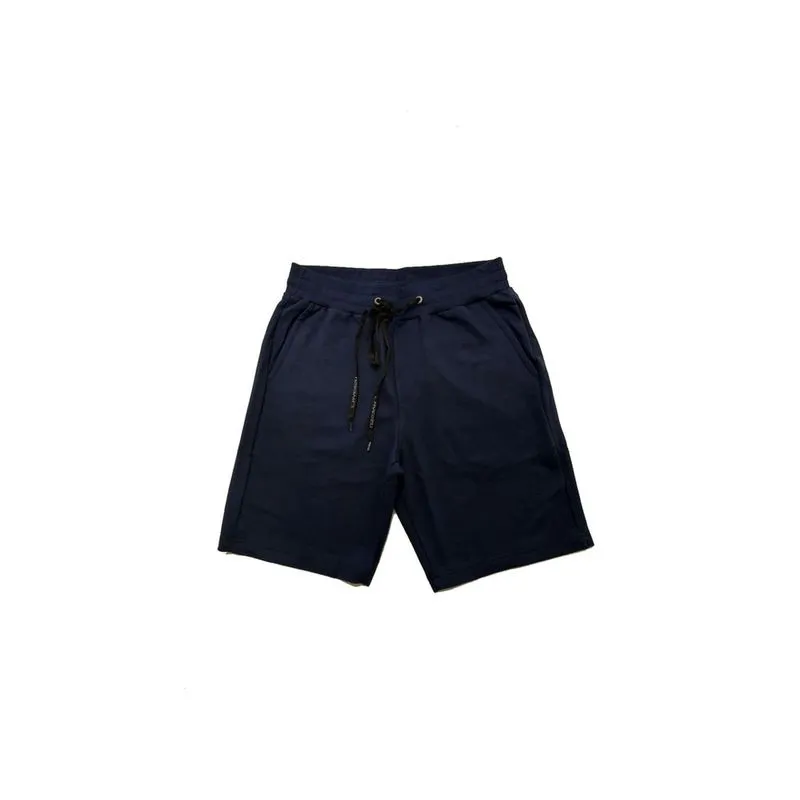 Bermuda Moletom Lado Avesso Azul Marinho