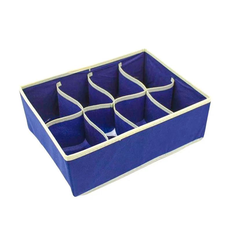 Organizador Gaveta 8 Divisórias Zíper Cueca Calcinha Gravata