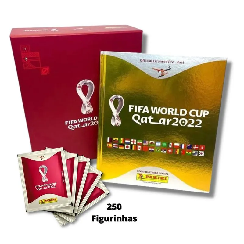 Álbum Capa Dura Dourada - Numerado Raro Box 250 Fig Lacrado