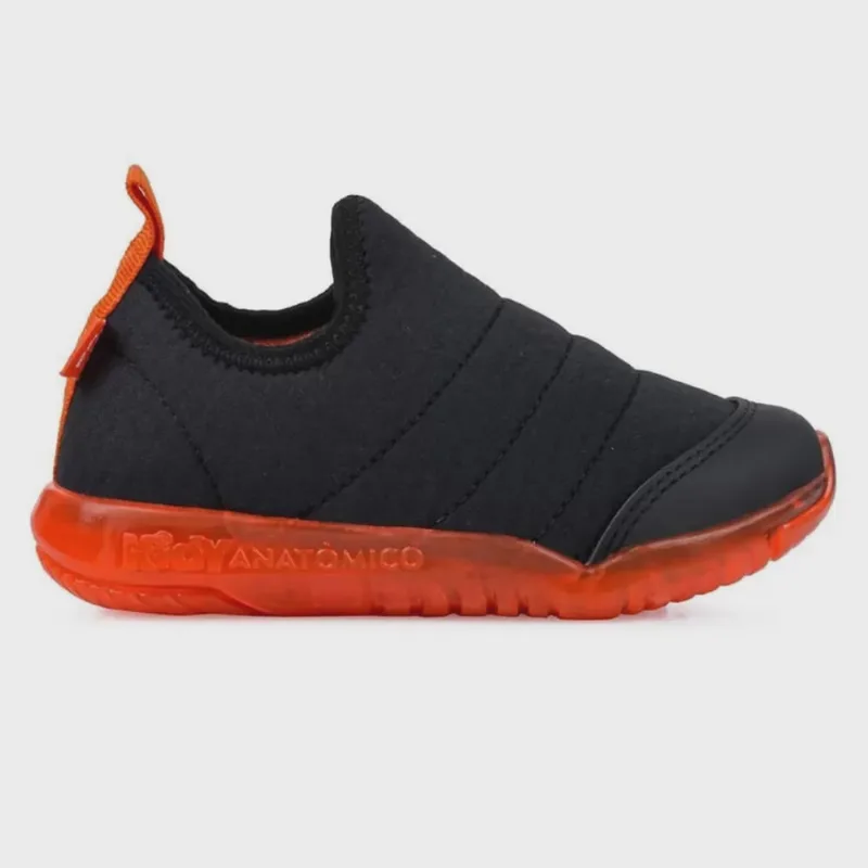 Tênis Kidy Light Infantil Preto Laranja