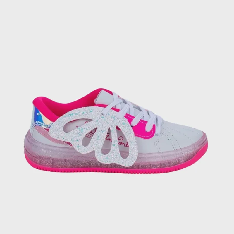 Tênis Kidy Nova York Infantil Branco Rosa