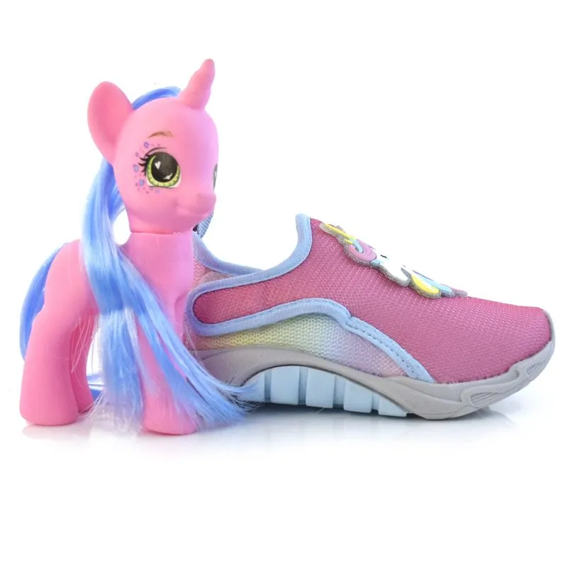 Tênis Infantil Kidy Mais com Unicornio Rosa 168.1218 29