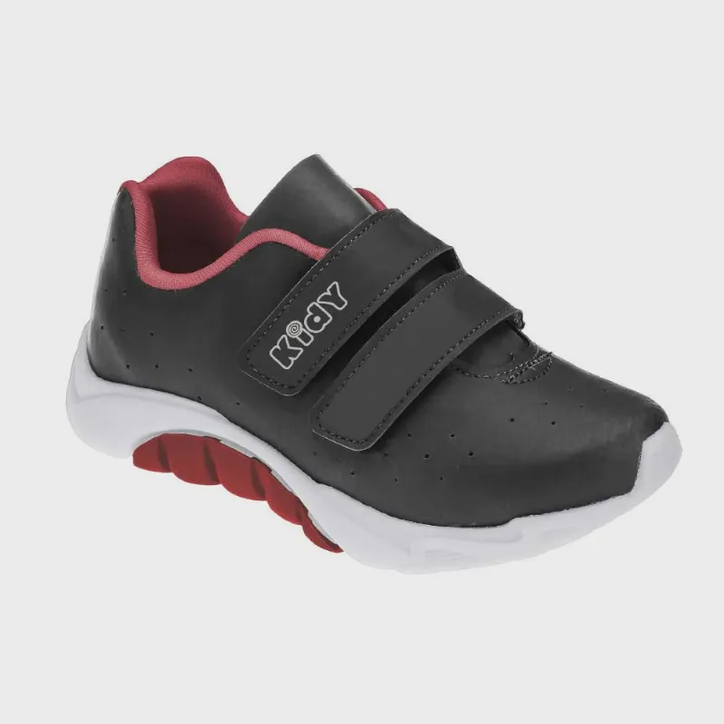Tênis Infantil Unissex Mais Preto Vermelho Kidy 168-0228