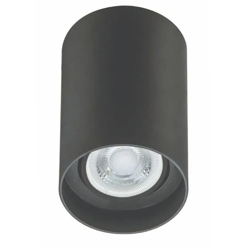 Spot De Sobrepor Redondo Orion Dicroica Mr16 Preto - Acend
