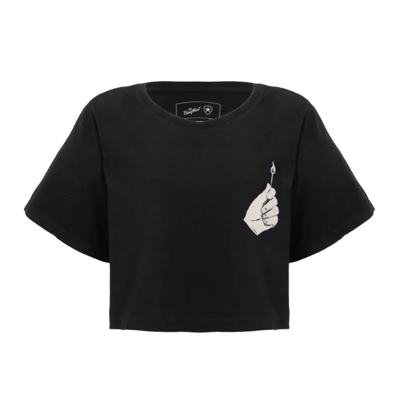 Cropped Set Fire Btfg 02 (Pre) Preto Reativo - M