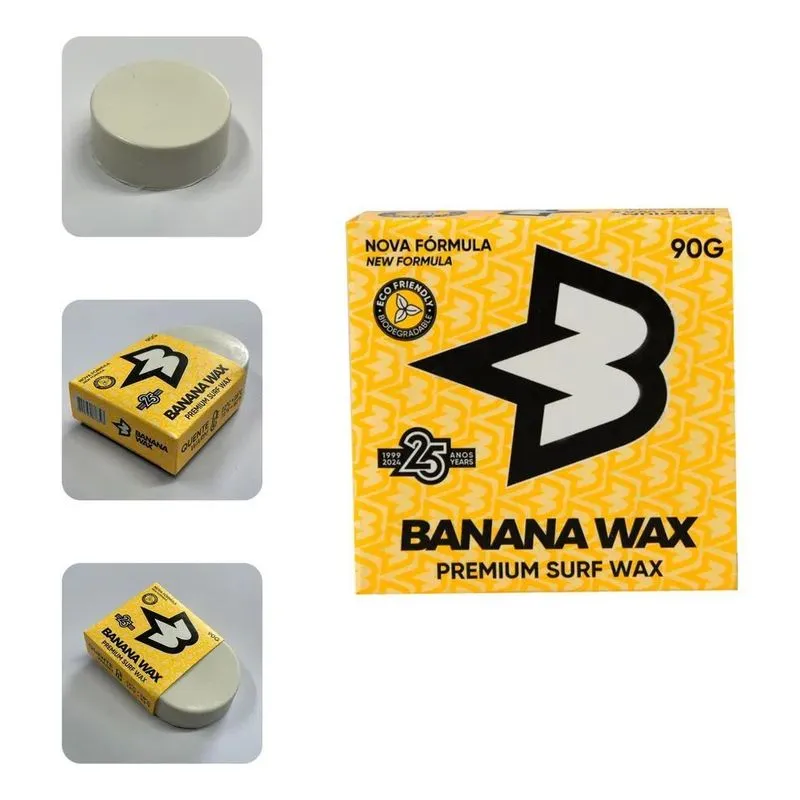 Kit 2 Parafinas 90g Surf Premium Banana Wax Nova Fórmula Bwx