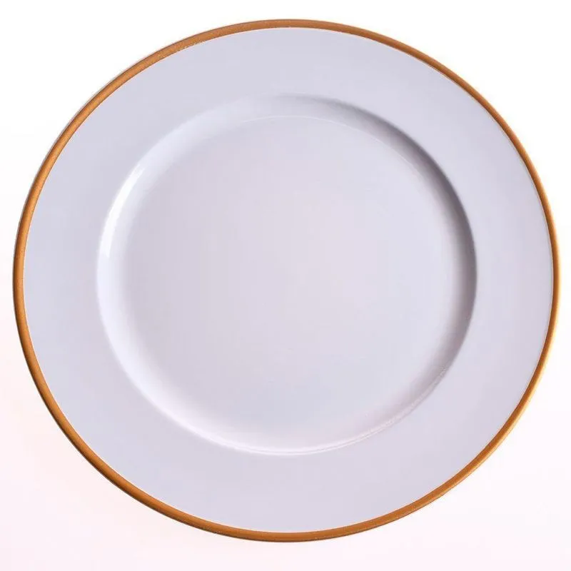 Sousplat 33Cm Decorativo Tessi Refine Branco