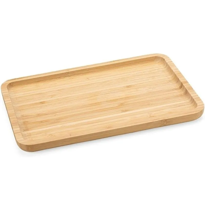 Bandeja Retangular De Bambu Tábua De Frios 30x20x1,5cm