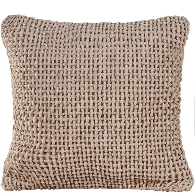 Capa De Almofada Trama Decorativa 45x45cm Marfim