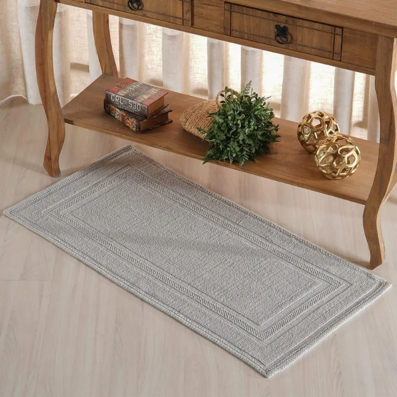 Tapete Nobile Jacquard 100% Algodão 1300g/m² 50x100cm Oyster