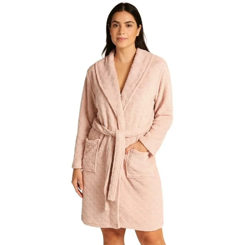 Roupão Flannel Microfibra Embossed 100% Poliéster 220g/m² Tessi