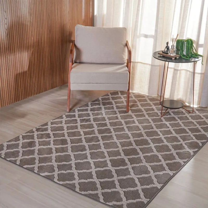 Tapete Soft Jacquard 100% Poliéster 140x200cm Bene Casa Marrocos