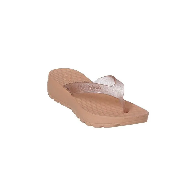 Chinelo Feminino Dijean Detalhe Transparente Gliter Macadamia