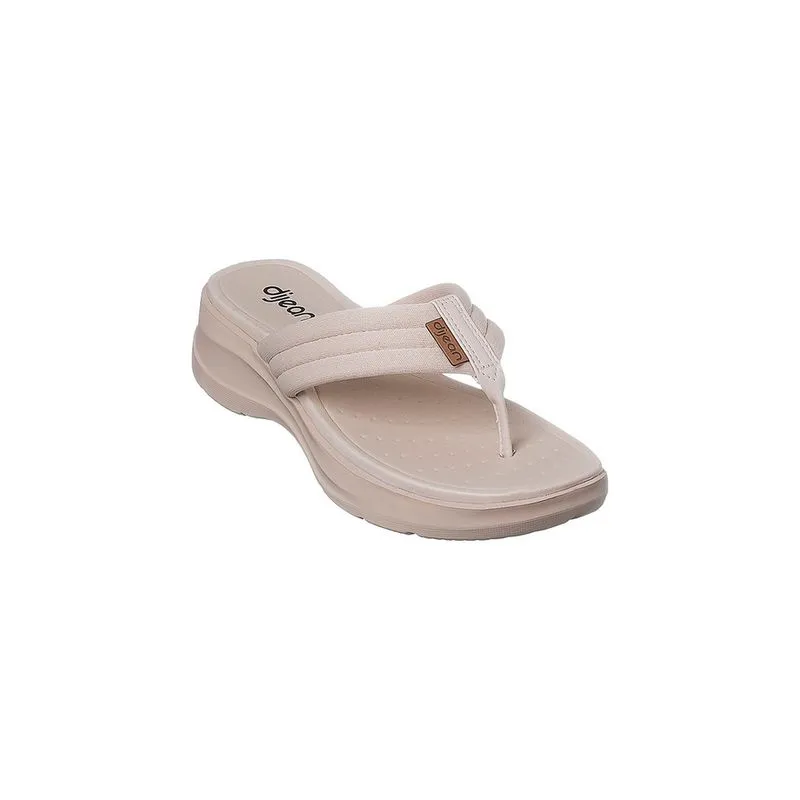 Chinelo Feminino Dijean Conforto Nude Areia
