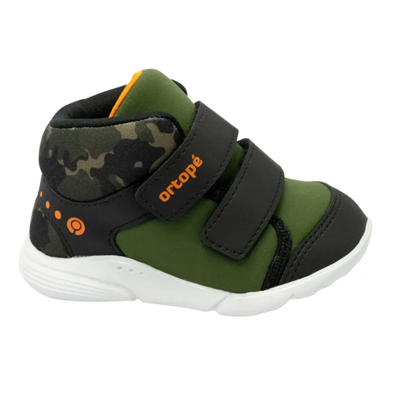 Tênis Ortopé 22650072-050 Nylon com Velcro Verde